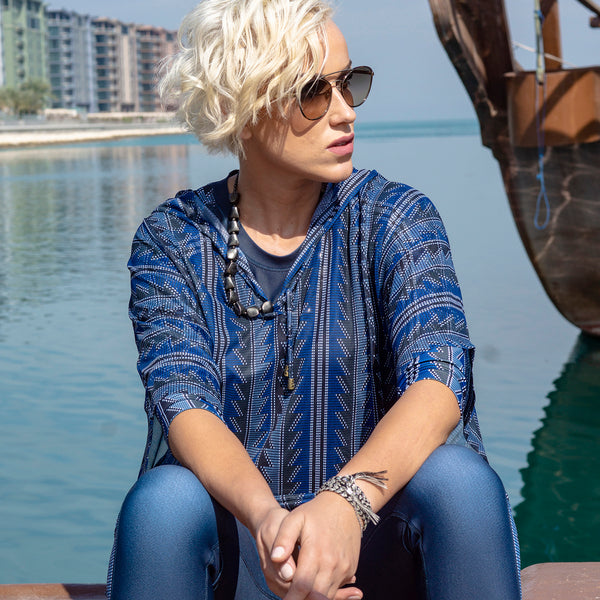 Hooded Agadir Cover Up Top