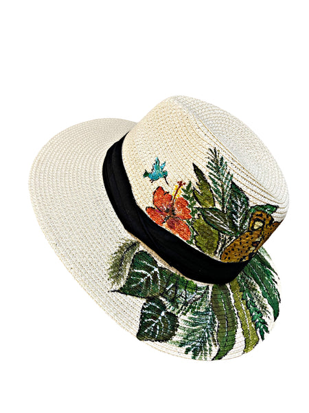 Cheetah Hand Painted Hat