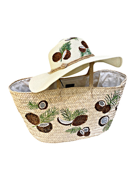 Coconut Hand Painted Hat