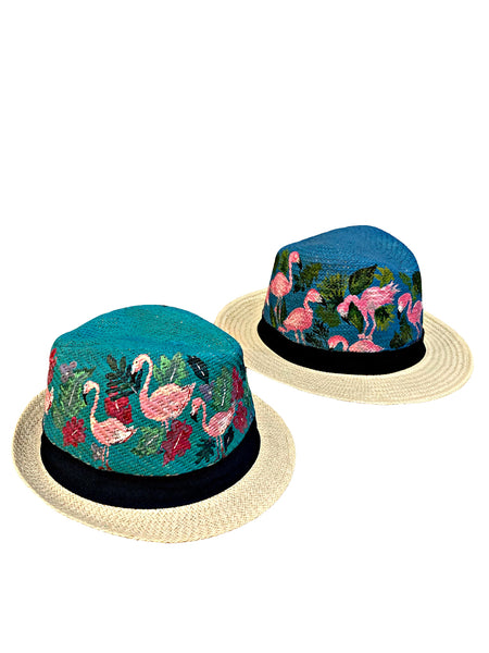 Kids Flamingo Hand Painted Hat