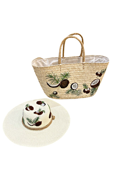 Coconut Hand Painted Hat