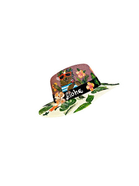 Aloha Hand Painted Hat