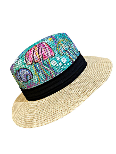 Sea Creatures Hand Painted Hat