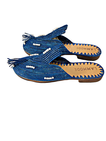 Hand Woven Raffia Slides