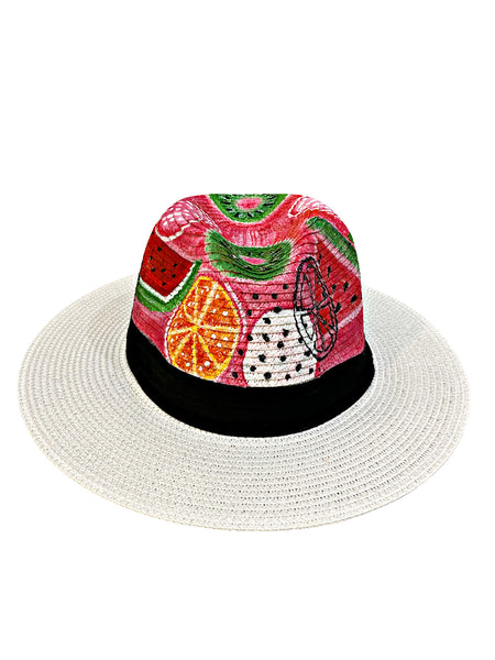 Melon Hand Painted Hat