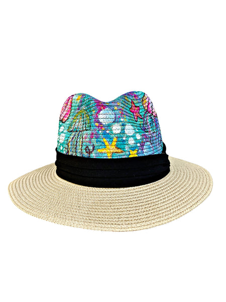 Sea Creatures Hand Painted Hat
