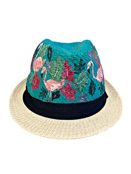 Kids Flamingo Hand Painted Hat