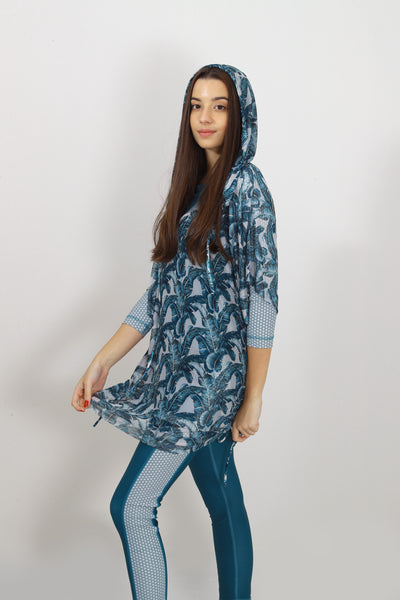 Hooded Agadir Cover Up Top