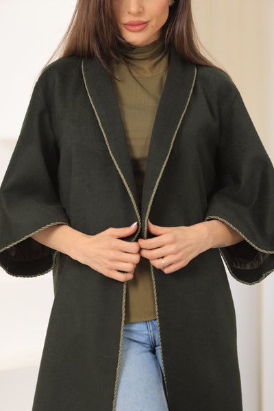Poiret Olive Wool Coat