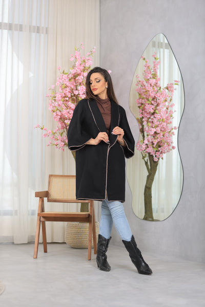 Poiret Black Wool Coat