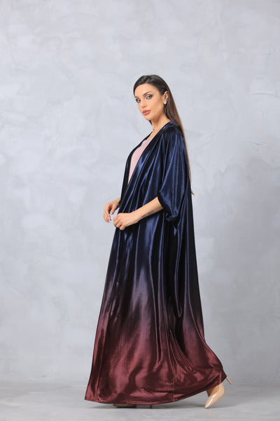 Shaded Velvet Abaya