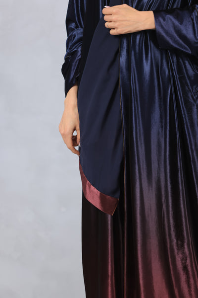 Shaded Velvet Abaya
