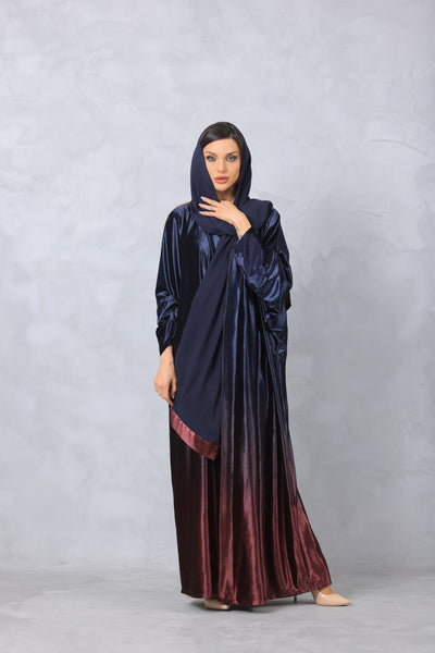 Shaded Velvet Abaya