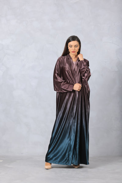 Shaded Velvet Abaya