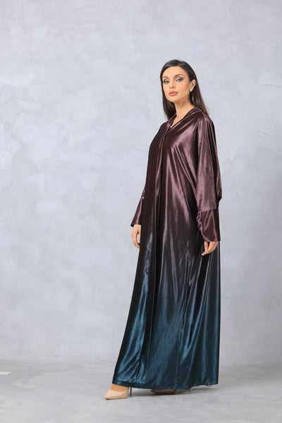 Shaded Velvet Abaya