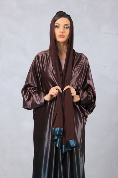 Shaded Velvet Abaya