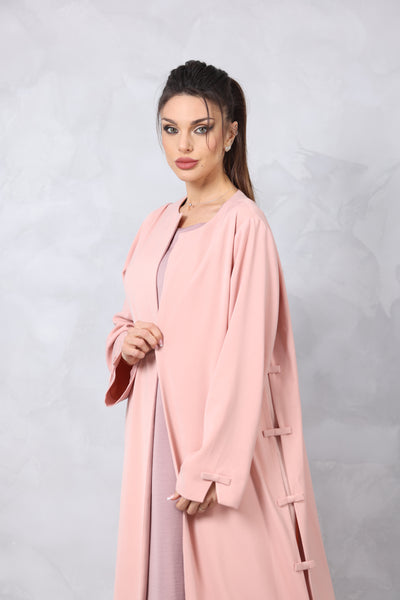 Lammode Bow-Embellished Safina Wool Abaya