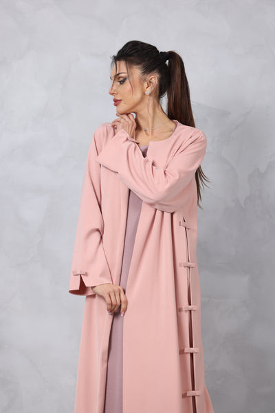 Lammode Bow-Embellished Safina Wool Abaya