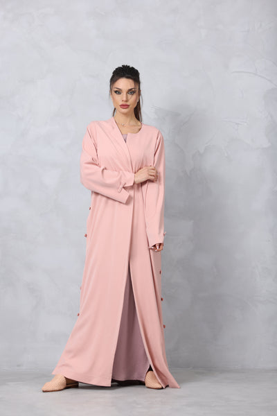 Lammode Bow-Embellished Safina Wool Abaya