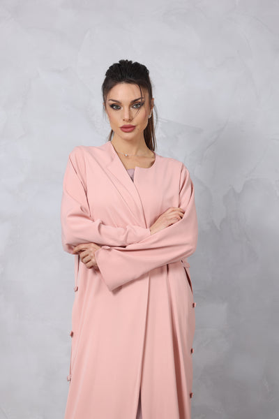 Lammode Bow-Embellished Safina Wool Abaya