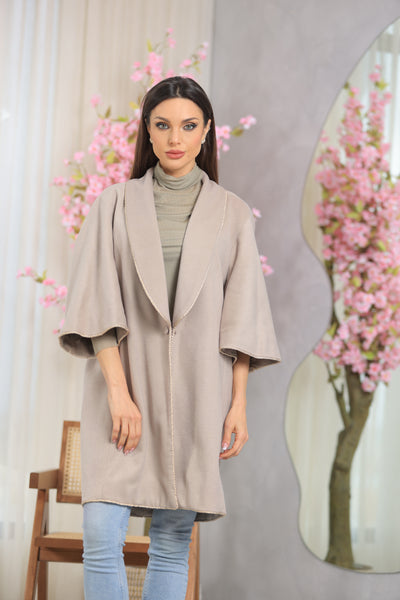 Poiret Beige Wool Coat