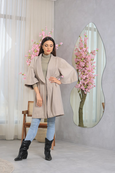 Poiret Beige Wool Coat