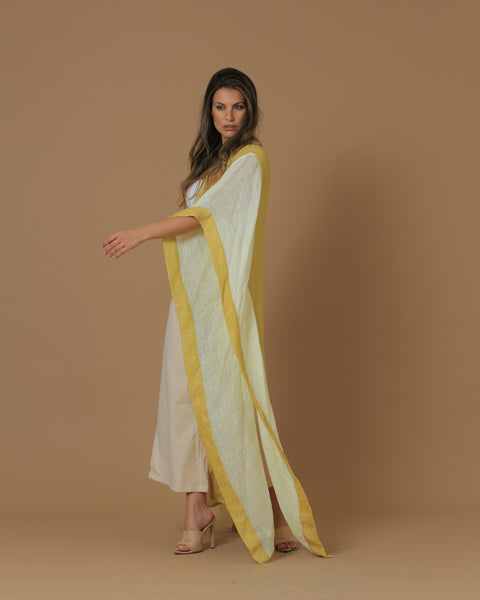 Hand Crochet Linen Kaftan