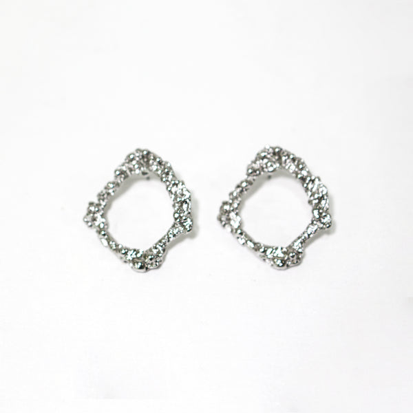 Cordelia Textured Metal Stud Earrings