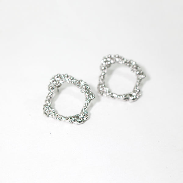 Cordelia Textured Metal Stud Earrings