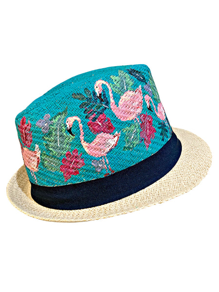 Kids Flamingo Hand Painted Hat