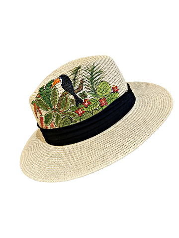 Toucan Art Hand Painted Hat