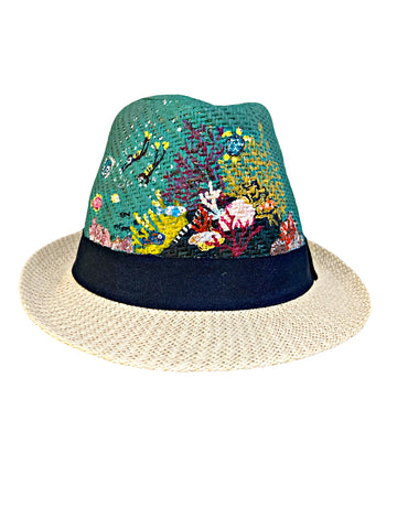 Kids Sea Corals Hand Painted Hat