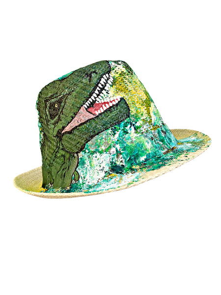 Kids Dino Hand Painted Hat
