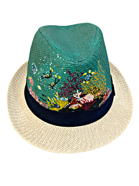 Kids Sea Corals Hand Painted Hat