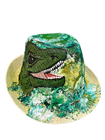 Kids Dino Hand Painted Hat